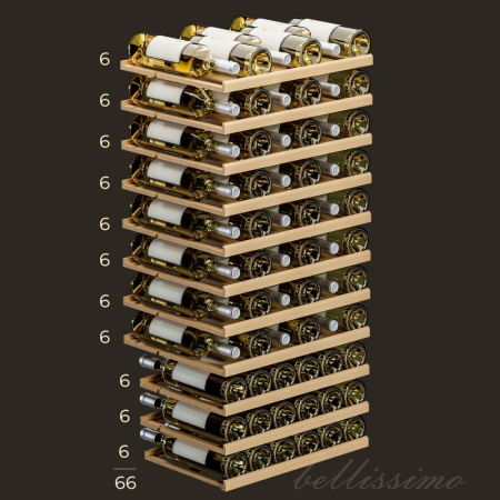 Винный шкаф Meyvel MV66-KBB1 встраиваемый в колонну